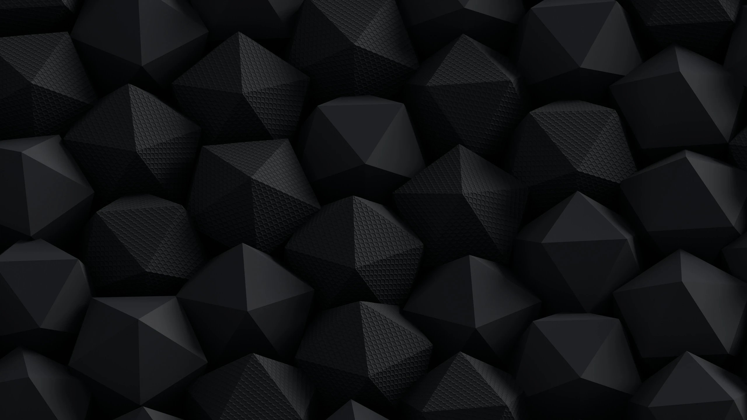 A black background with a lot of black cubes